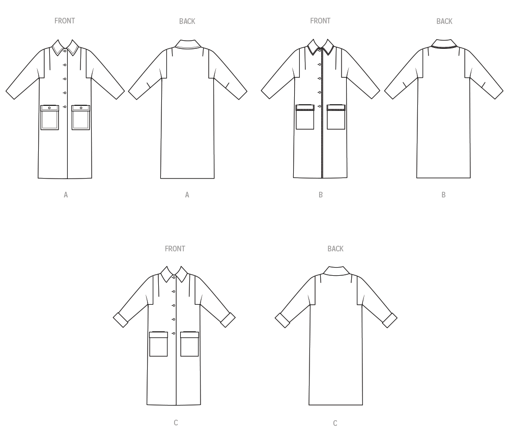 Butterick Schnittmuster B7020 Damen Jacke