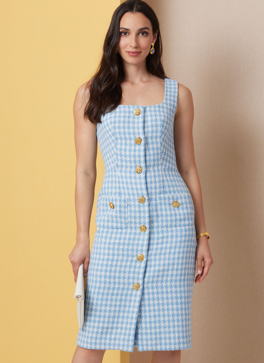Butterick Schnittmuster  B7022 Damen Kleid in zwei Längen mit leichten Linien