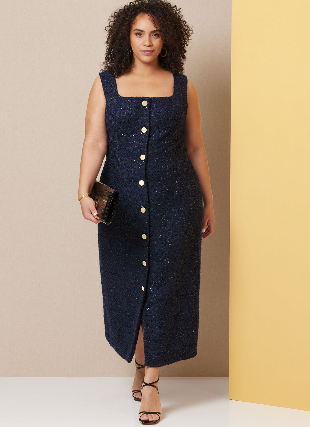 Butterick Schnittmuster  B7022 Damen Kleid in zwei Längen mit leichten Linien