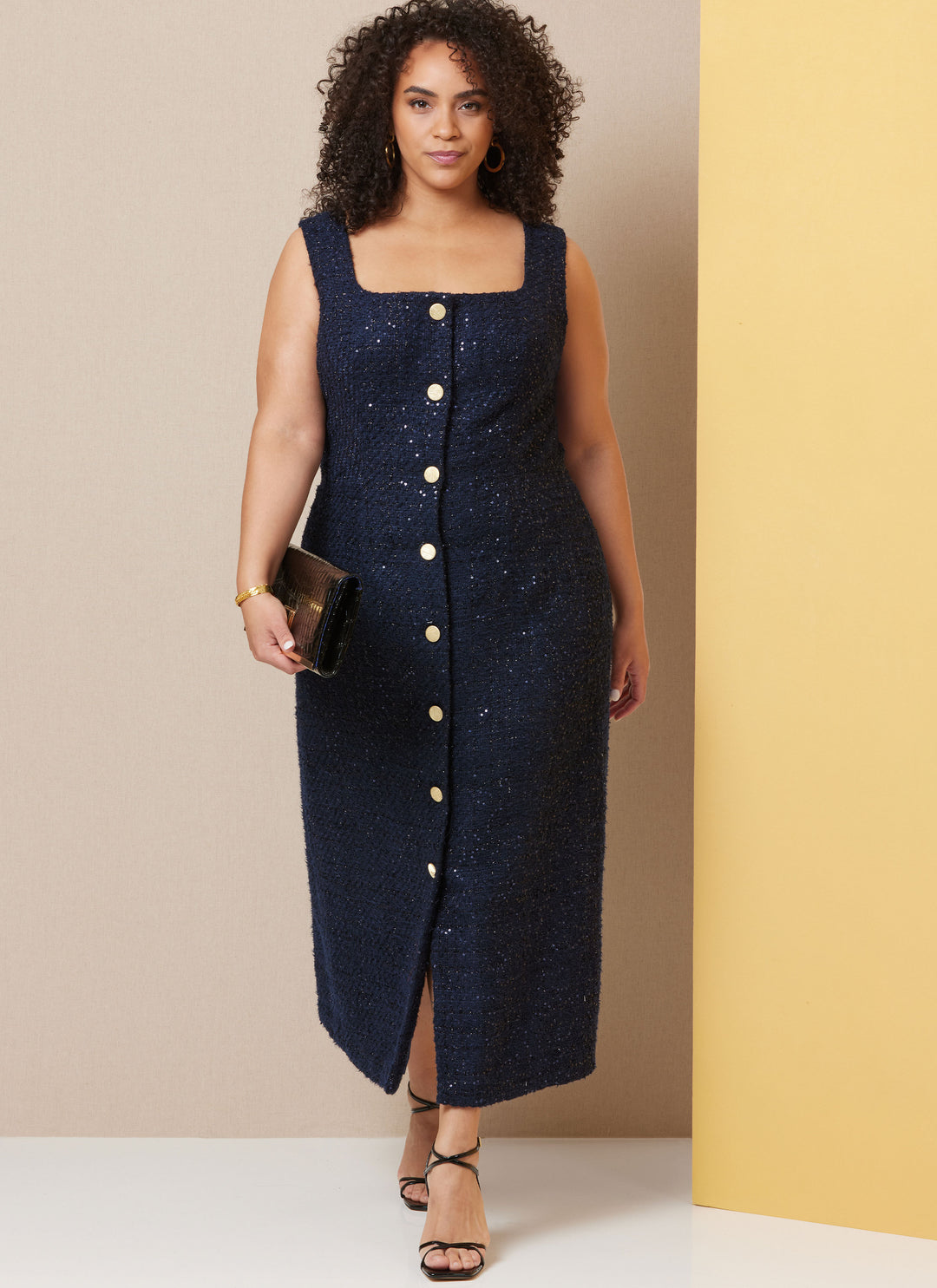 Butterick Schnittmuster  B7022 Damen Kleid in zwei Längen mit leichten Linien