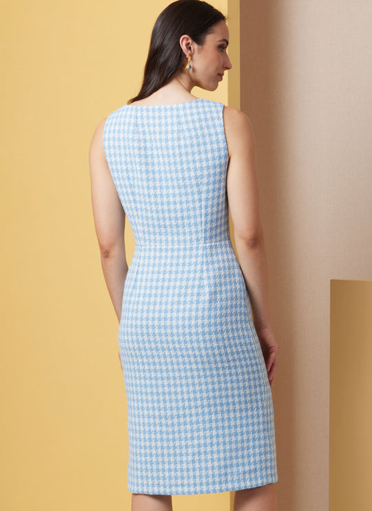 Butterick Schnittmuster  B7022 Damen Kleid in zwei Längen mit leichten Linien