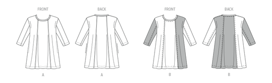 Butterick Schnittmuster  B7023 Damen Strick-Tunika von  Katherine Tilton