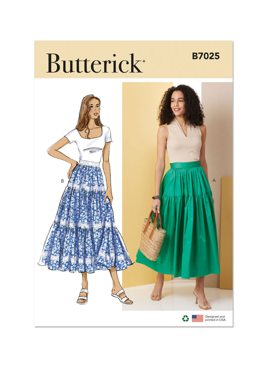 Butterick Schnittmuster  B7025 Damen Rock