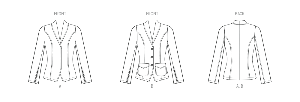 Butterick Schnittmuster  B7026 Damen Jacke von  Palmer/Pletsch Tammie Ponstler