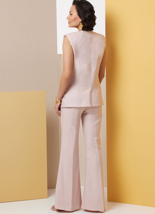 Butterick Schnittmuster  B7027 Damen Weste und Hose