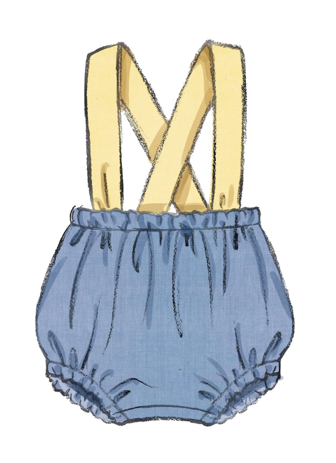 Butterick Schnittmuster  B7031 Baby Strampler und Fliege