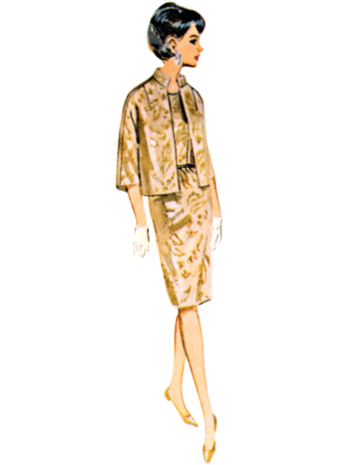Butterick Schnittmuster  B7035 Damen Kleid, Jacke, Umhang und Überrock