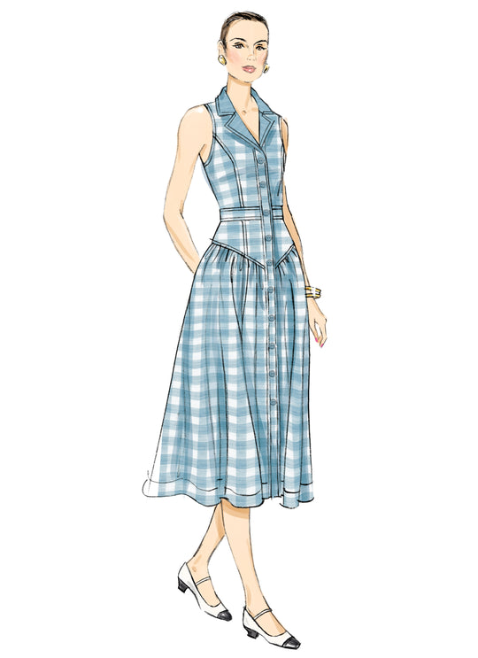 Butterick Schnittmuster B7037 Damen Kleid