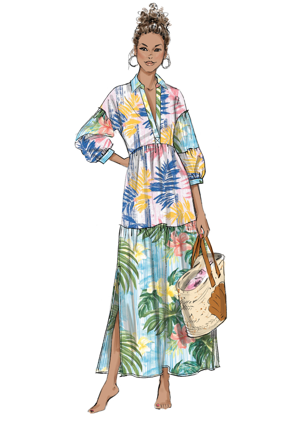 Butterick Schnittmuster B7039 Damen Kleid