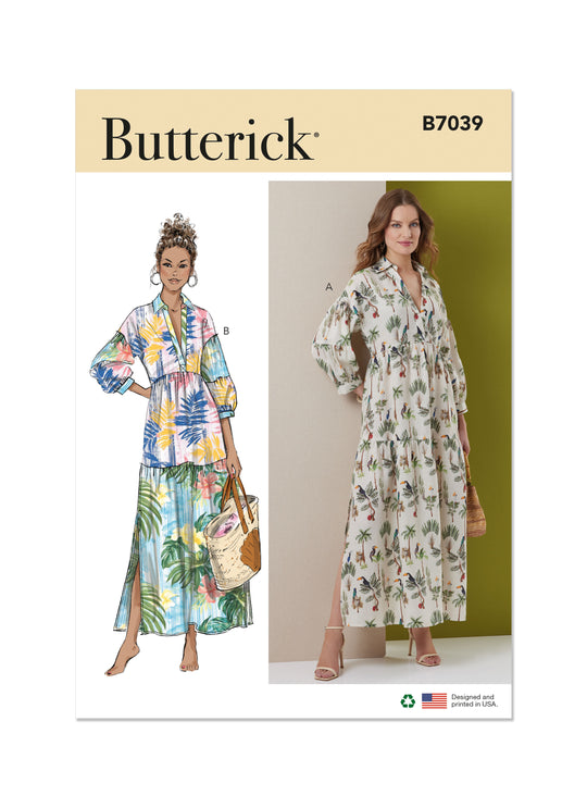 Butterick Schnittmuster B7039 Damen Kleid