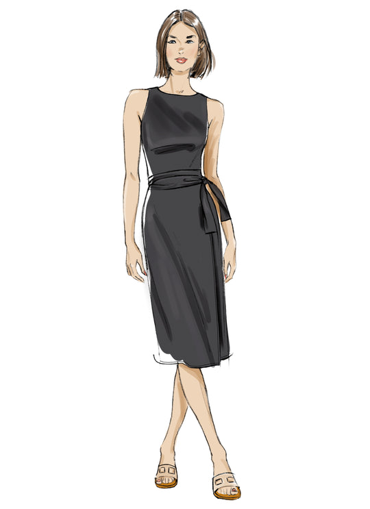 Butterick Schnittmuster B7040 Damen Strickkleid in zwei Längen