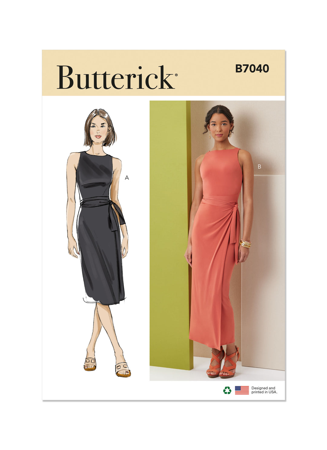 Butterick B7040 Misses' Knit Dress – Schnittmuster-Online
