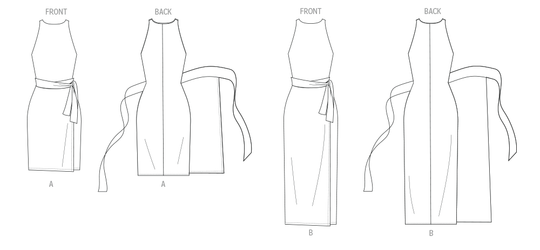 Butterick Schnittmuster B7040 Damen Strickkleid in zwei Längen