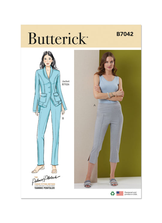 Butterick Schnittmuster B7042 Damen Hose von Palmer Pletsch