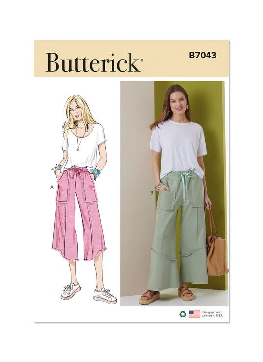 Butterick Schnittmuster B7043 Damen Hose