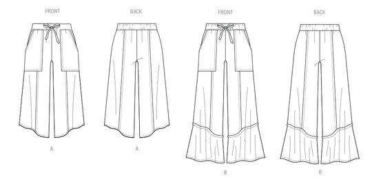 Butterick Schnittmuster B7043 Damen Hose