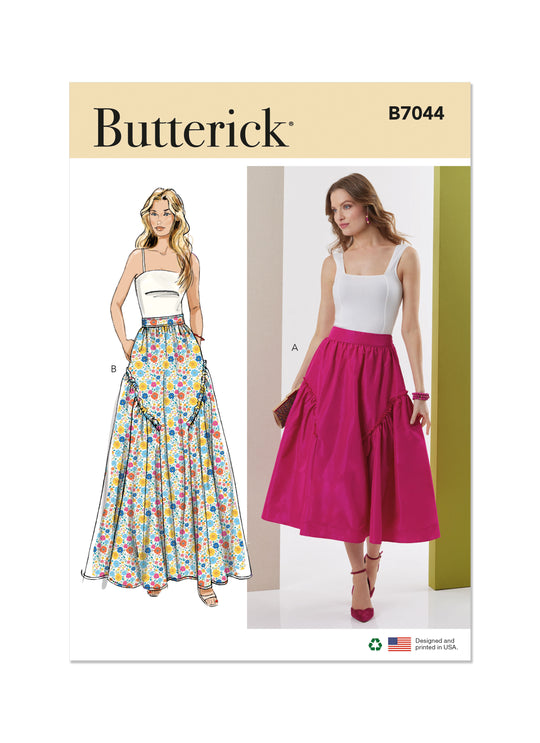 Butterick Schnittmuster B7044 Damen Rock in zwei Längen