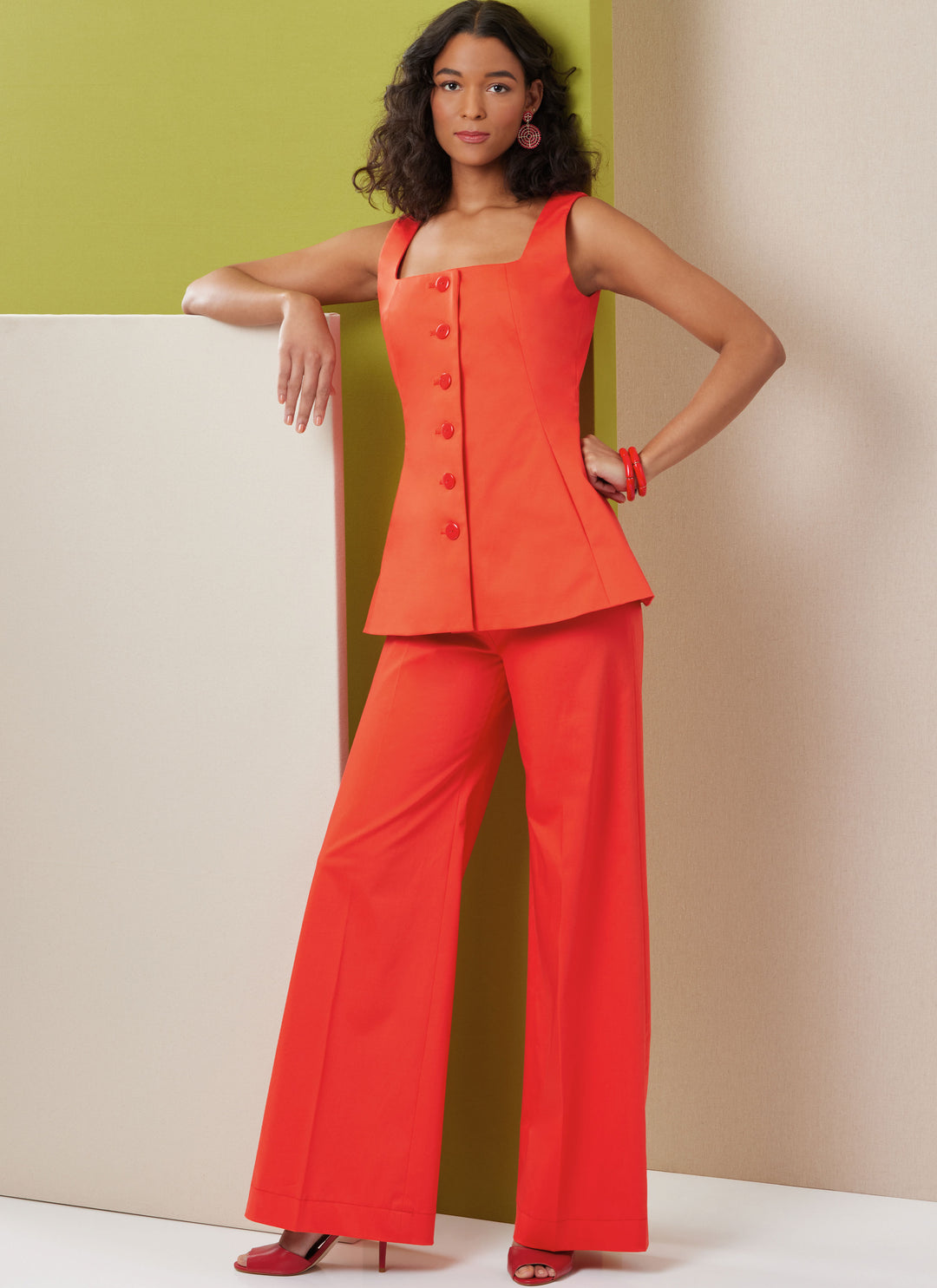 Butterick Schnittmuster B7046 Damen Top and Pants