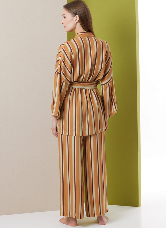 Butterick Schnittmuster B7047 Bademantel für Damen in zwei Längen und Hose