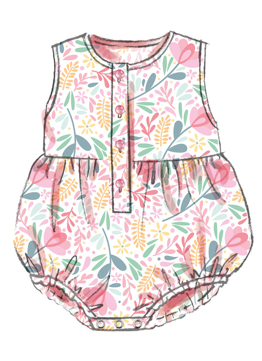 Butterick Schnittmuster B7048 Babystrampler