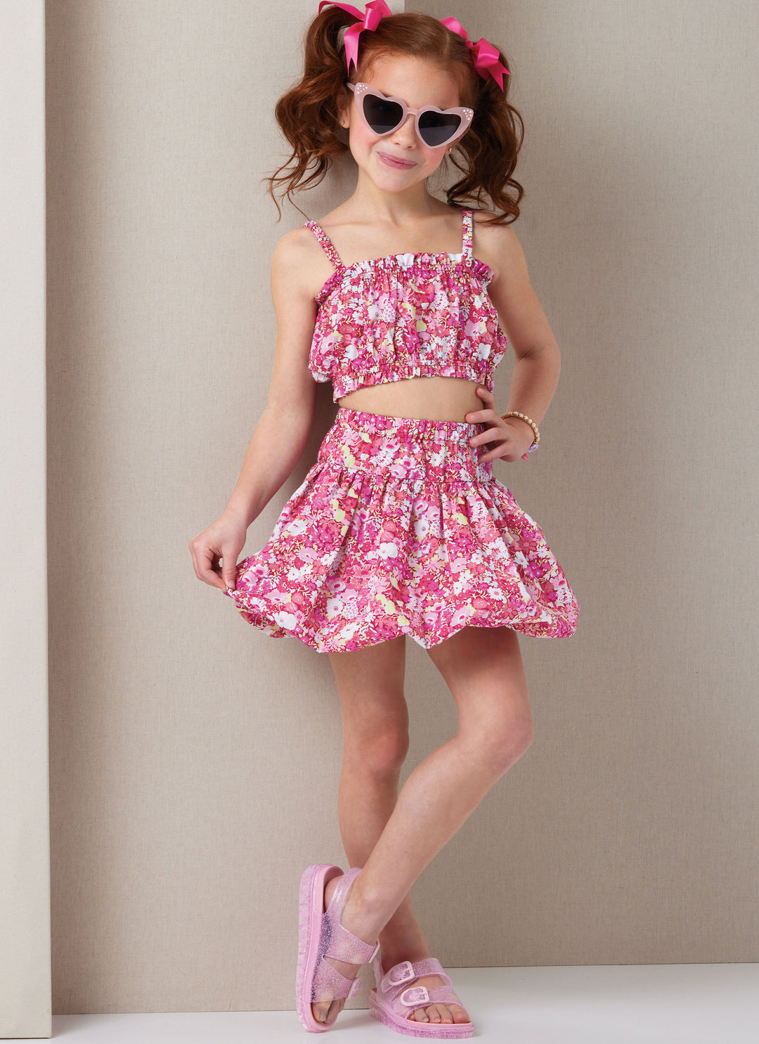 Butterick Schnittmuster B7050 Kinder Top und Rock