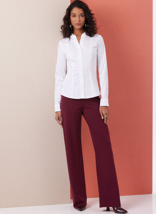 Butterick Schnittmuster B7055 – Damenbluse mit Prinzessnähten von Palmer/Pletsch