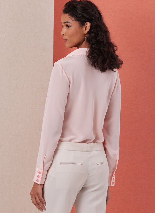 Butterick Schnittmuster B7056 – Damenbluse mit Wasserfallausschnitt