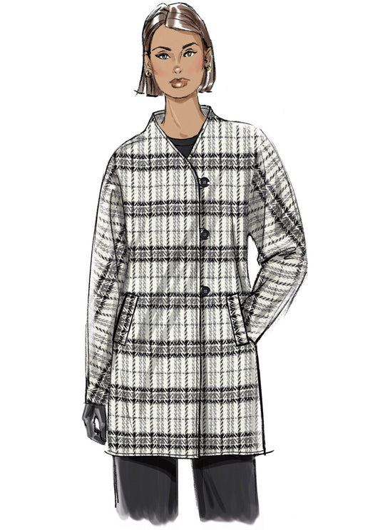 Butterick Schnittmuster B7058 – Damen Jacke in zwei Längen