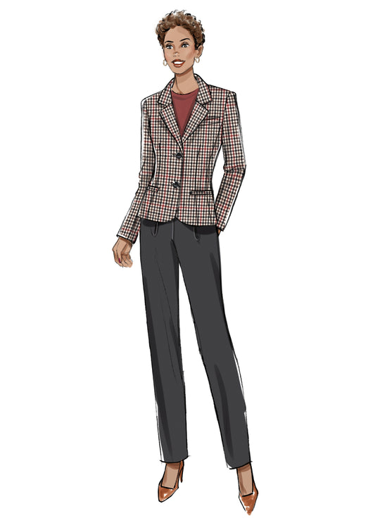 Butterick  Schnittmuster B7060 Jacke, Rock und Hose für Damen