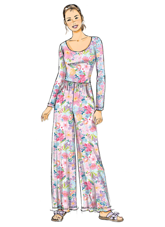 Butterick Schnittmuster B7064 – Strick-Jumpsuit für Damen & Kinder