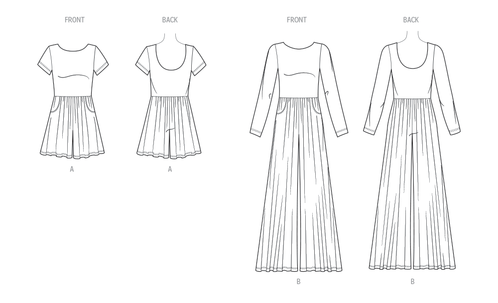 Butterick Schnittmuster B7064 – Strick-Jumpsuit für Damen & Kinder
