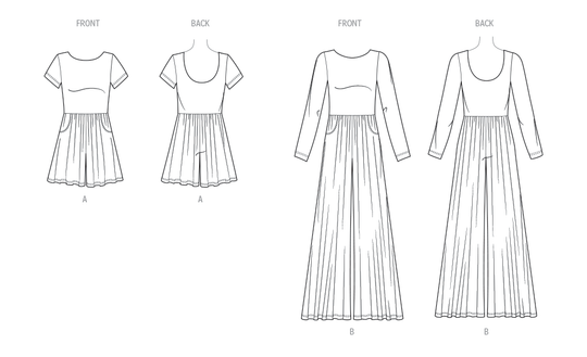 Butterick Schnittmuster B7064 – Strick-Jumpsuit für Damen & Kinder