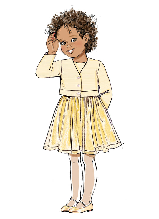 Butterick Schnittmuster B7068 – Kinder Jacke, Mantel & Kleid