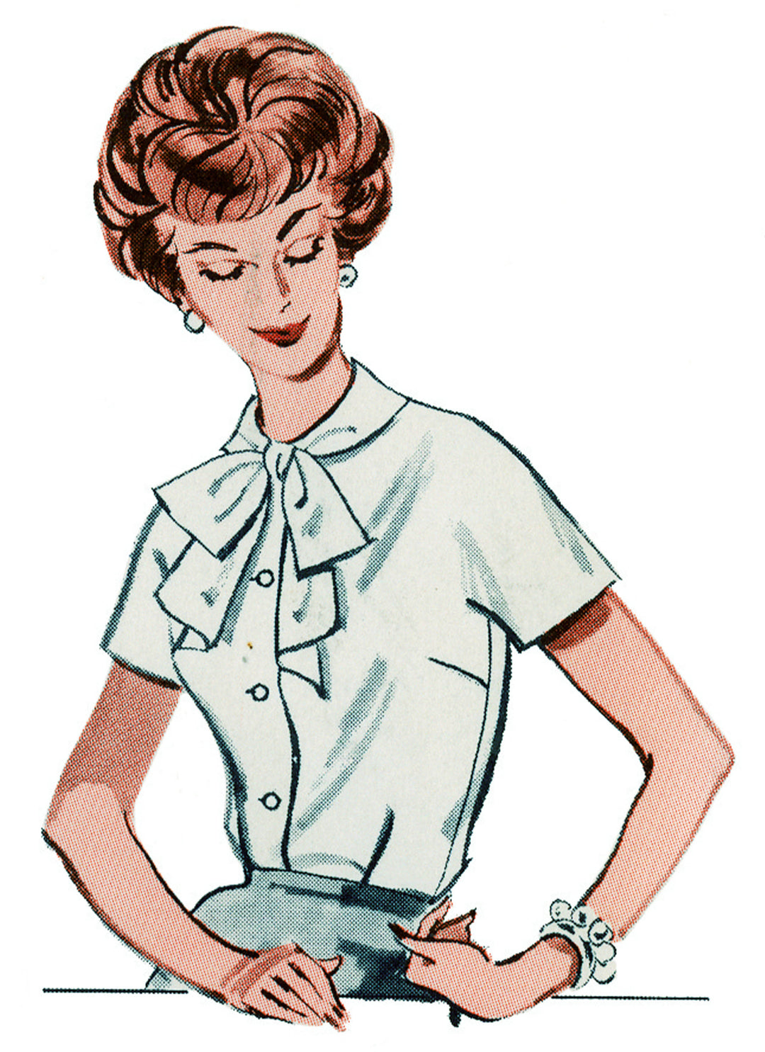 Butterick B7071 – Vintage Damenbluse der 1960er Jahre