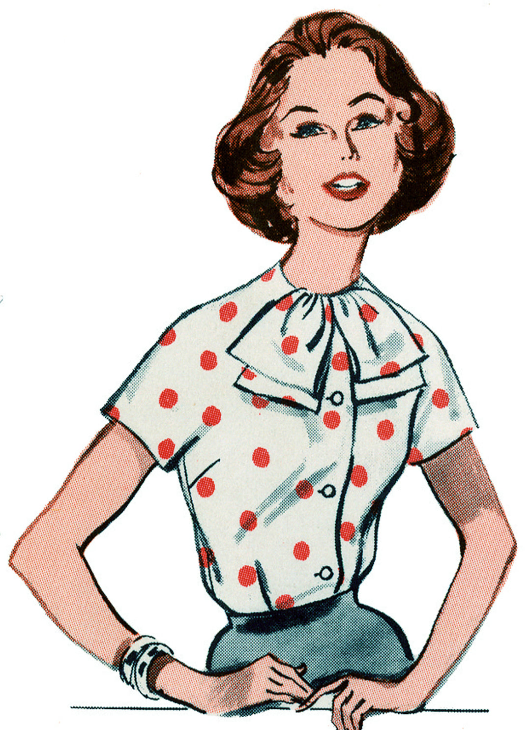 Butterick B7071 – Vintage Damenbluse der 1960er Jahre