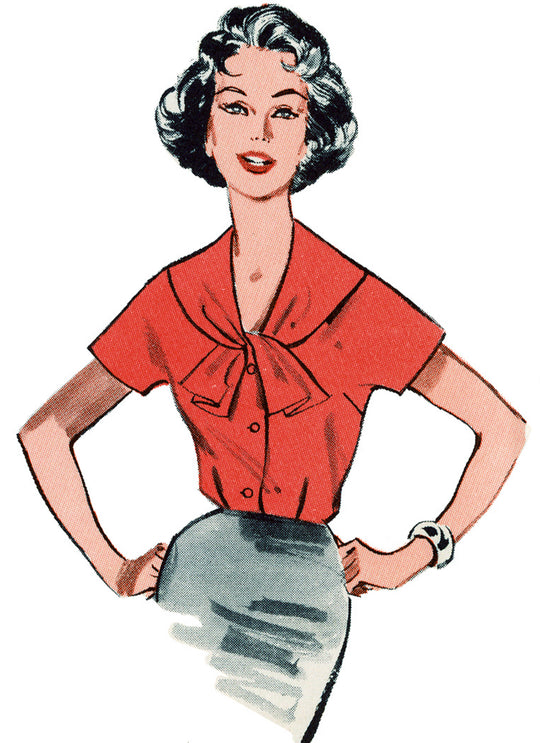 Butterick B7071 – Vintage Damenbluse der 1960er Jahre