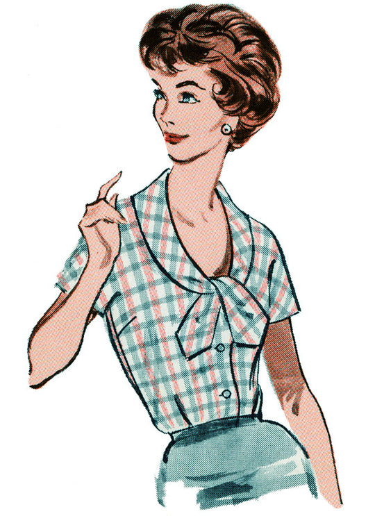 Butterick B7071 – Vintage Damenbluse der 1960er Jahre
