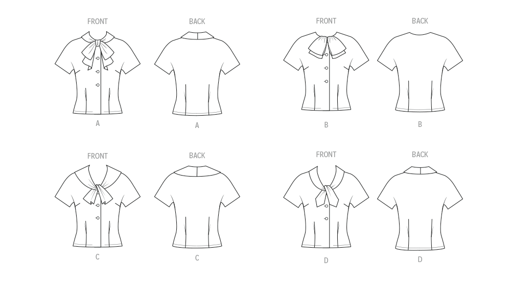 Butterick B7071 – Vintage Damenbluse der 1960er Jahre