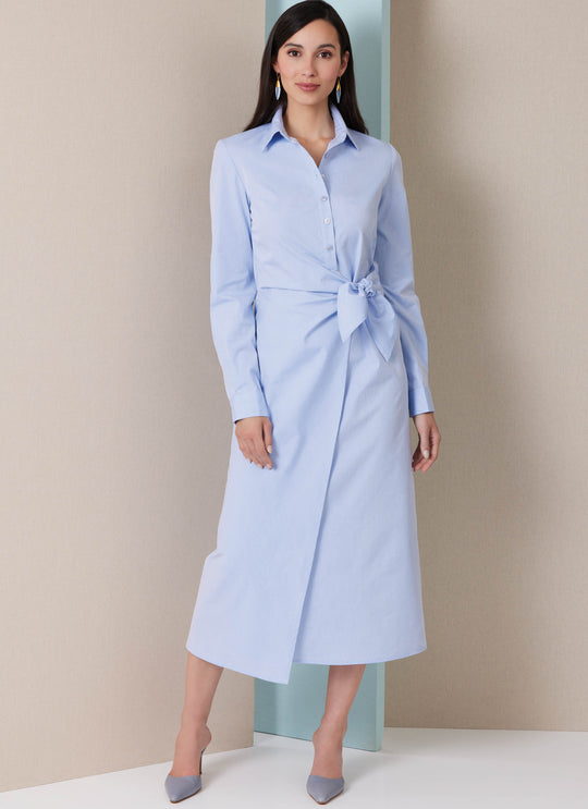 Butterick B7075 – Damen-Wickelkleid in zwei Längen
