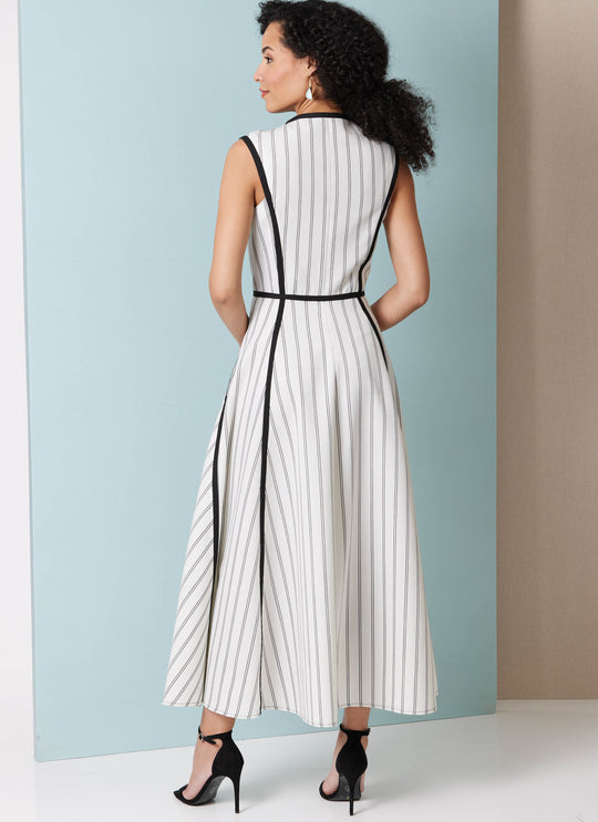 Butterick Schnittmuster B7076 – Damen Fit-and-Flare-Kleid in zwei Längen