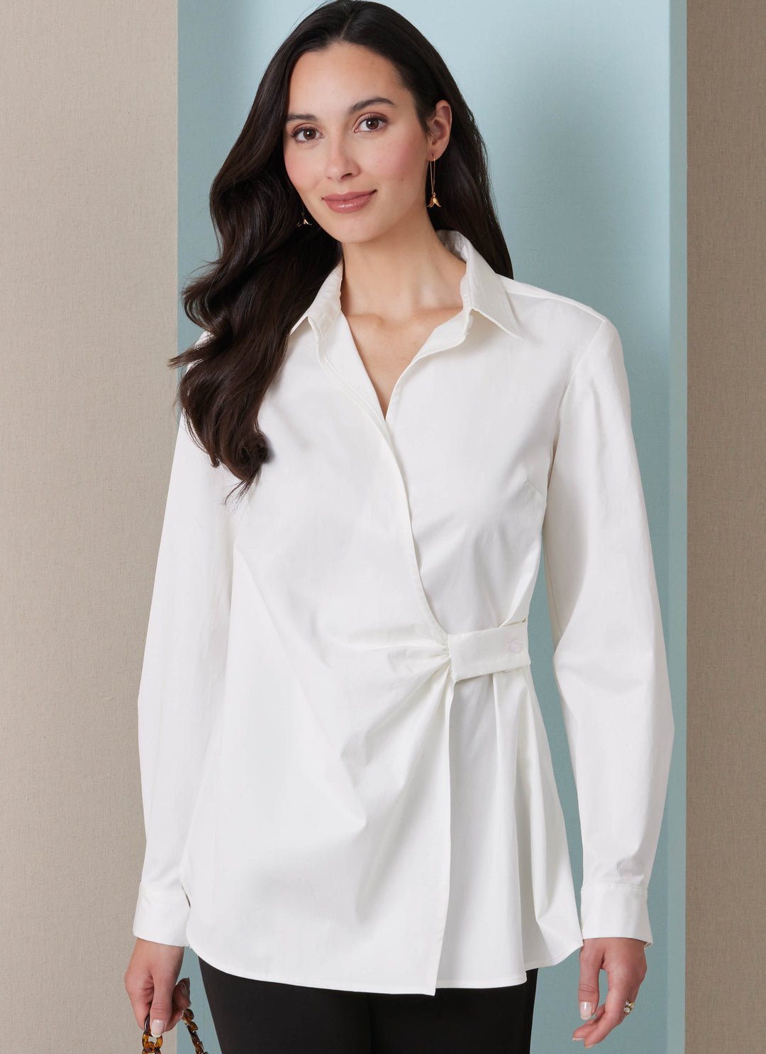 Butterick Schnittmuster B7079 – Damen Wickelbluse mit Drapierung