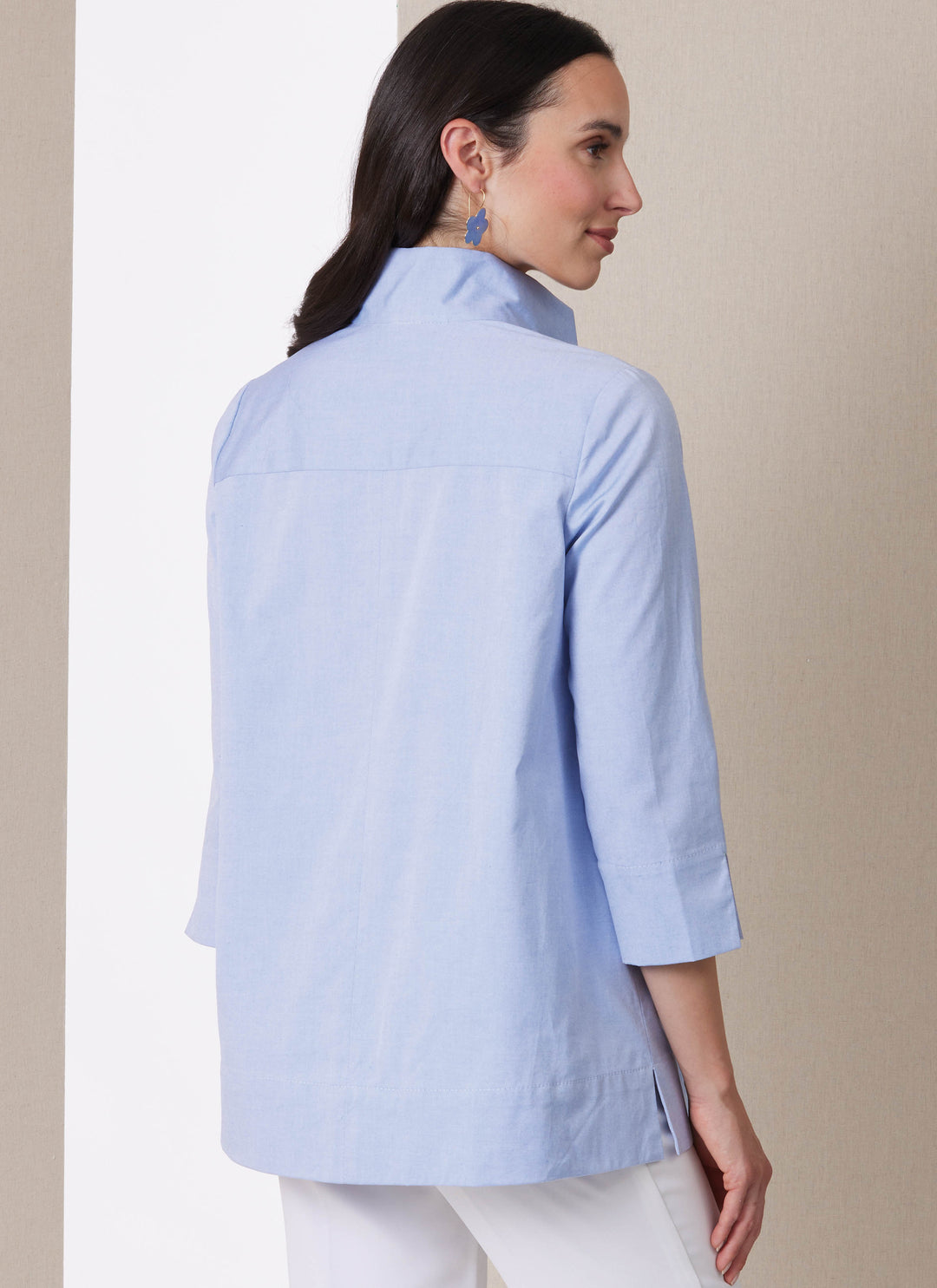 Butterick Schnittmuster B7080 – Damen Bluse mit Stehkragen