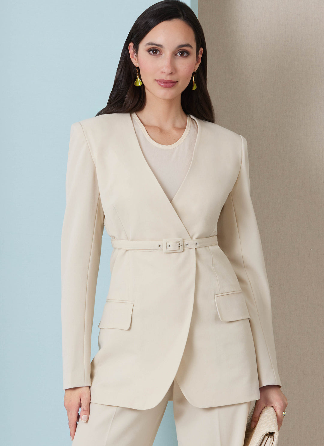 Butterick Schnittmuster B7081 – Damen Jacke mit Gürtel & Hose