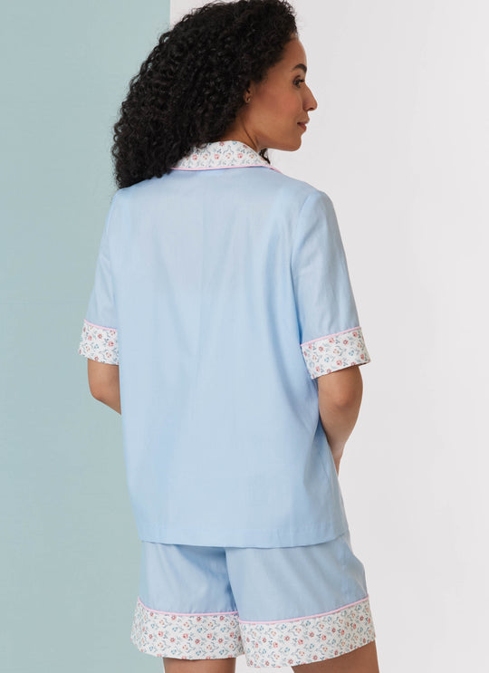 Butterick Schnittmuster B7083 – Damen Pyjama mit Hose oder Shorts