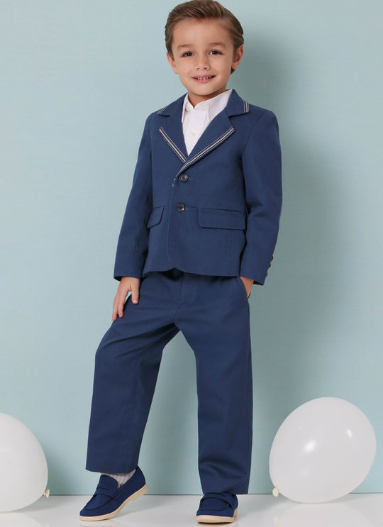Butterick Schnittmuster B7087 – Jungen Blazer & Hose