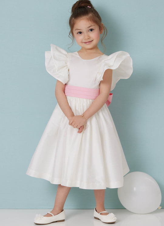 Butterick Schnittmuster B7088 – Kinderkleid in zwei Längen mit Schleife