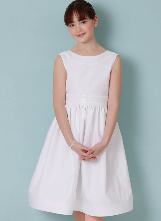 Butterick Schnittmuster B7089 – Mädchenkleid mit Ärmelvarianten