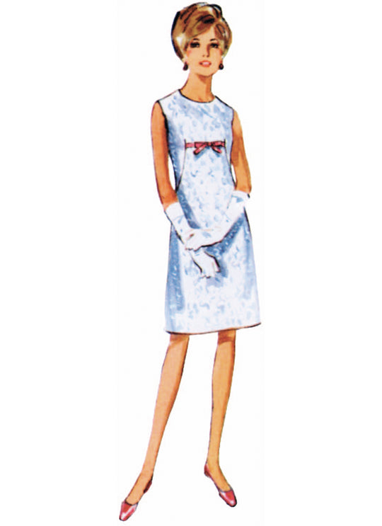 Butterick B7091 – Vintage A-Linien-Kleid der 1960er Jahre
