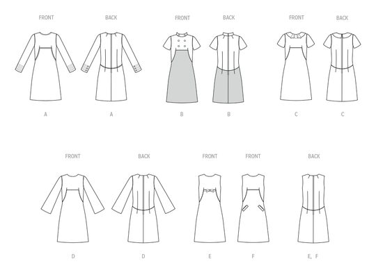 Butterick B7091 – Vintage A-Linien-Kleid der 1960er Jahre