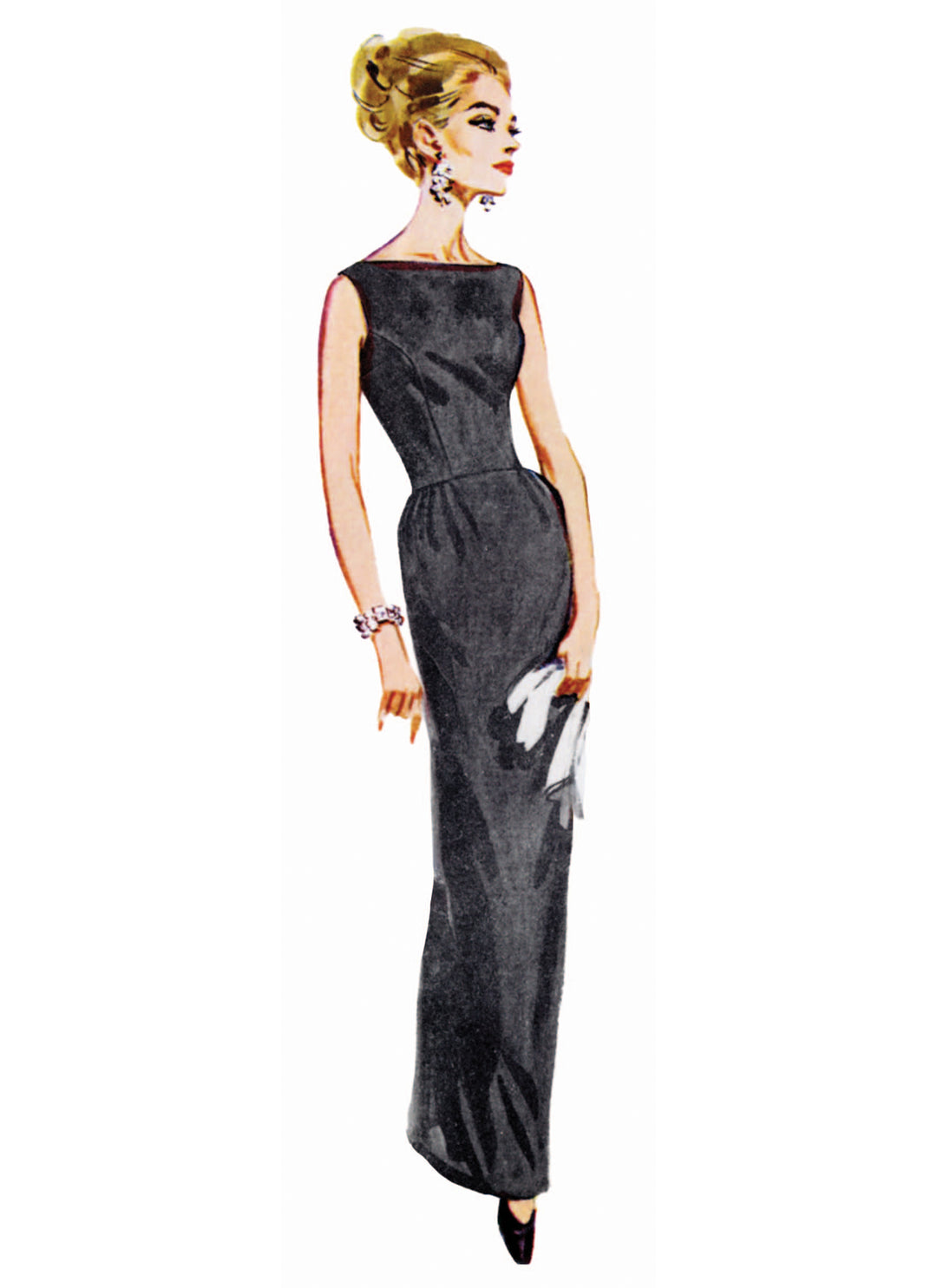 Butterick B7092 – Vintage Abendkleid der 1960er Jahre